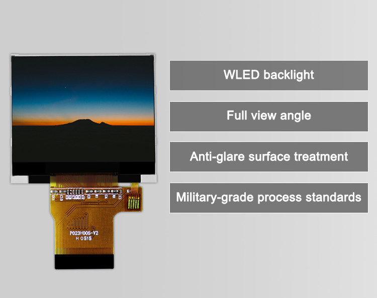 Polcd MCU SPI RGB इंटरफ़ेस छोटा LCD मॉड्यूल कैपेसिटिव कलर टच स्क्रीन 2.3 इंच
