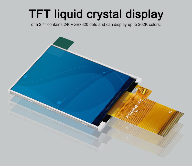 Polcd 350 Nit 2.4 इंच Tft टच स्क्रीन 240x320 48.96mm MCU RGB इंटरफ़ेस LCD डिस्प्ले
