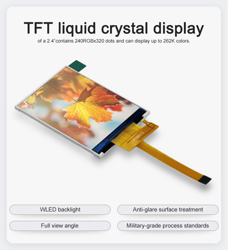 Polcd RoHS 2.4 इंच LCD Tft डिस्प्ले ST7789V3 TFT LCD मॉड्यूल 4 वायर SPI