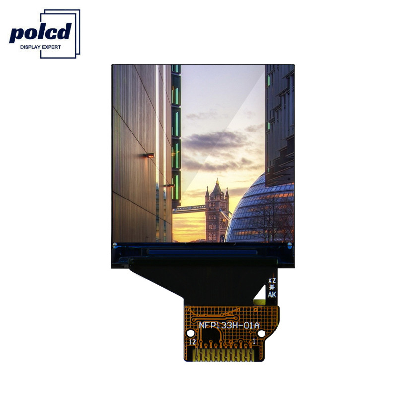 Polcd 350 Nit 240x240 St7789v 1.33 इंच TFT LCD डिस्प्ले 4 वायर SPI काला
