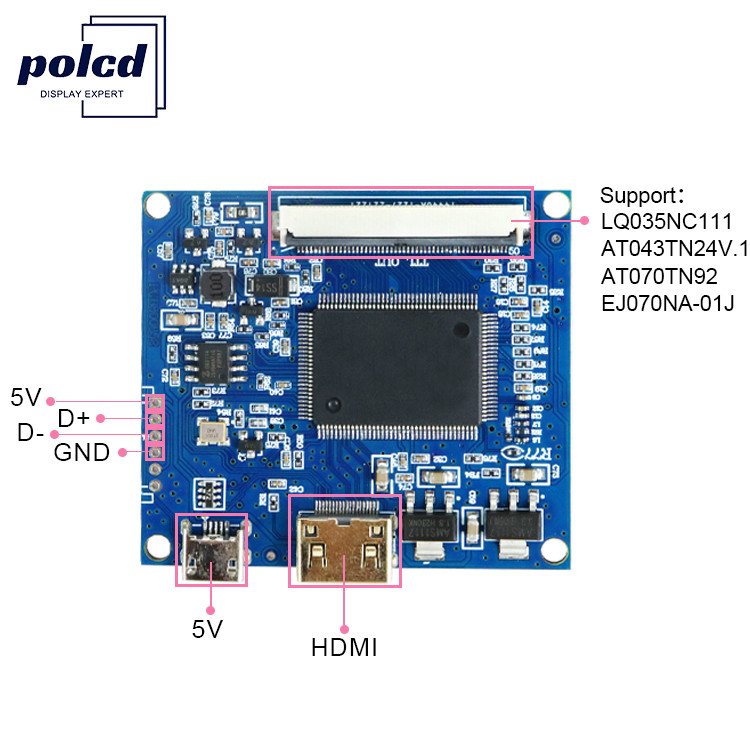 40 पिन 50 पिन एलसीडी ड्राइवर बोर्ड EJ070NA-01J 7 8 9 10.1 इंच