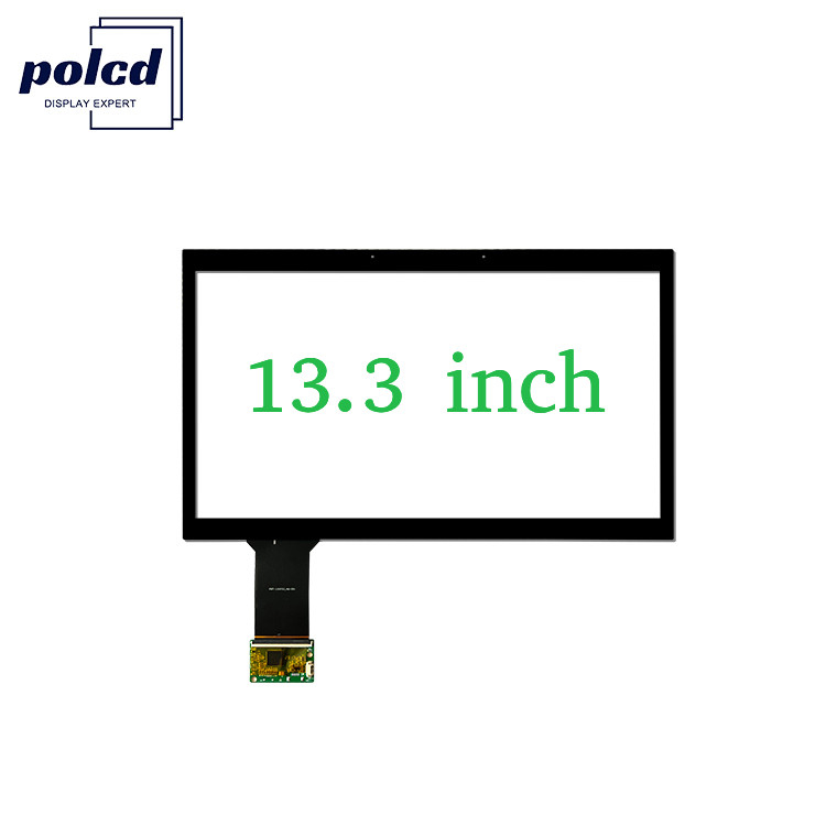 Polcd 13.3 इंच ग्लास मल्टी पॉइंट टच पैनल वाटरप्रूफ CTP ILI2511 GG कैपेसिटिव टचस्क्रीन