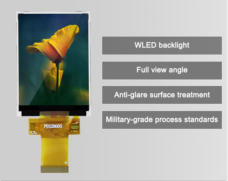 Polcd 12 0'CLOCK 3.2 इंच Tft LCD ILI9341V TFT LCD मॉड्यूल 240X320