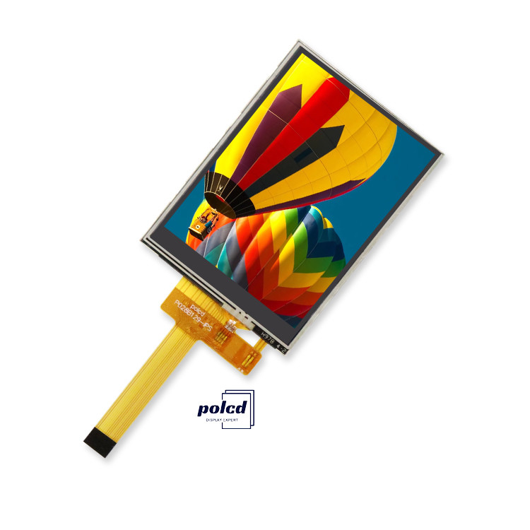 Polcd 2.8 इंच TFT LCM Qvga 240x320 14pins RTP प्रतिरोधी स्पर्श ST7789V 2.8 