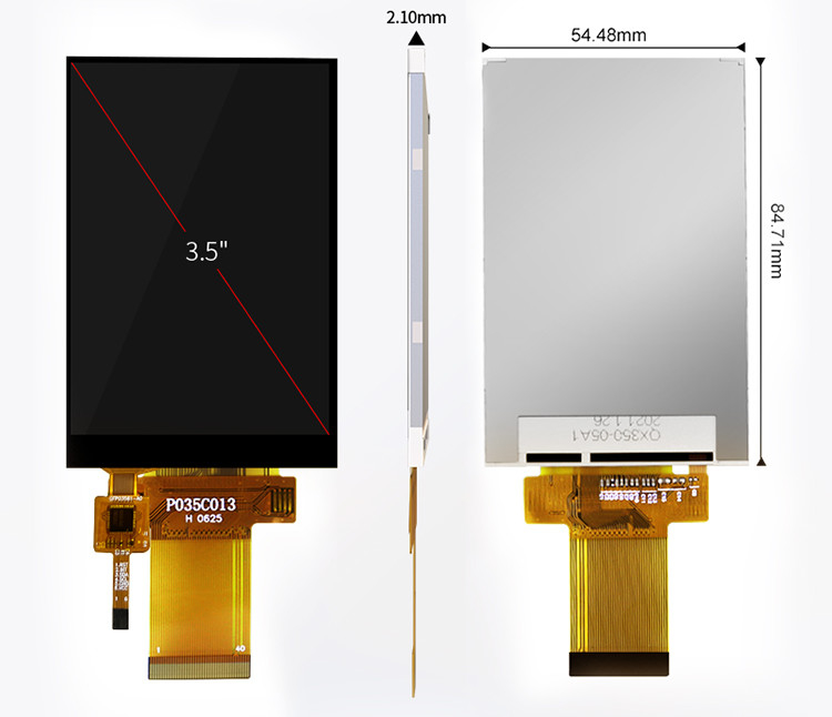 Polcd 3.5'' एलसीडी स्क्रीन कैपेसिटिव टच पैनल 320x480 40पिन ILI9488 3.5 इंच TFT एलसीडी मॉड्यूल डिस्प्ले