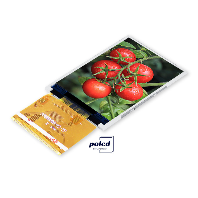 Polcd रिज़ॉल्यूशन 240X320 2.8 इंच Spi Tft LCD Ili9341V RoHS TFT टच स्क्रीन