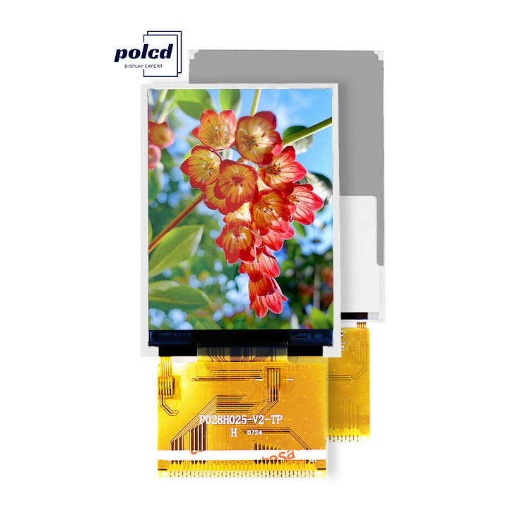 Polcd 300 चमक 240X320 2.8 इंच एलसीडी Tft डिस्प्ले ILI9341V मेडिकल एलसीडी डिस्प्ले