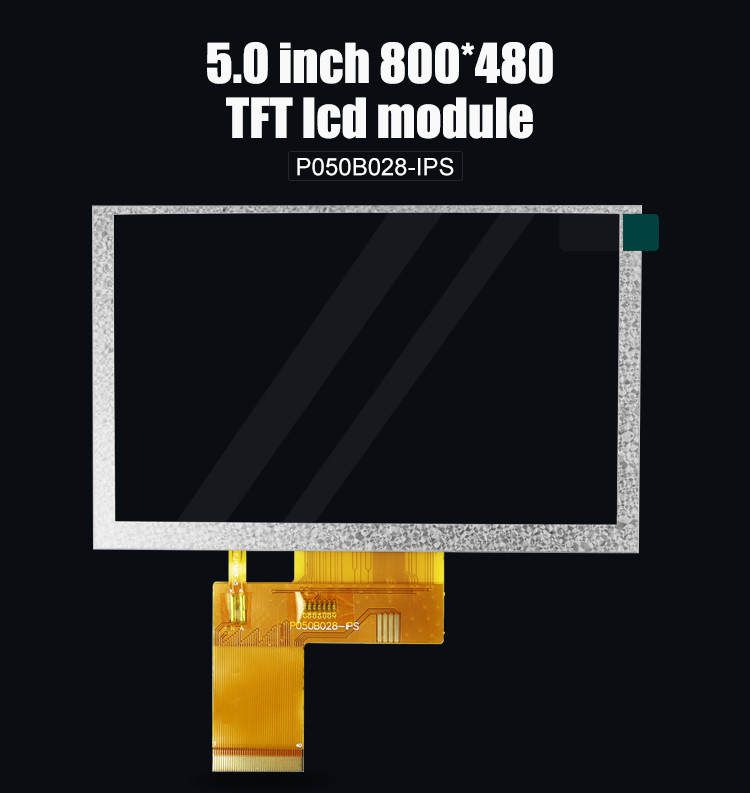Polcd 5 इंच TFT डिस्प्ले 800x480 RGB 24 बिट इंटरफ़ेस IPS फुल व्यू एंगल हाई कंट्रास्ट एलसीडी मॉड्यूल