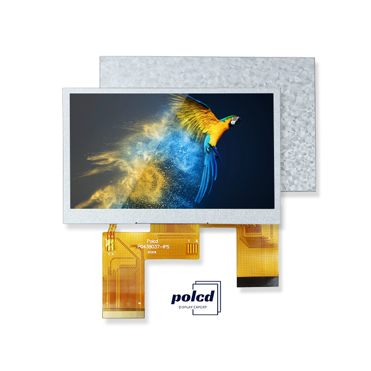Polcd 4.3 इंच 400 चमक 480x272 एलसीडी IPS स्क्रीन NV3041A ic MCU SPI इंटरफेस TFT डिस्प्ले
