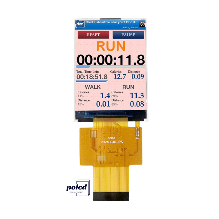 Polcd 2.4 इंच MCU इंटरफेस TFT डिस्प्ले ड्राइवर IC ST7789V2 240x320 रिज़ॉल्यूशन 2.4 इंच TFT एलसीडी मॉड्यूल