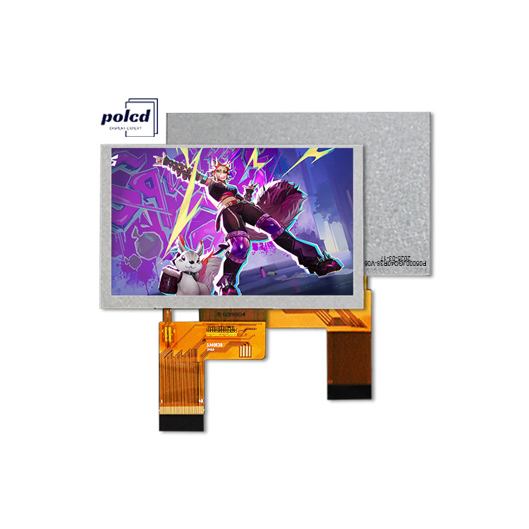 Polcd 5 इंच TFT एलसीडी 800x480 500nits चमक आरजीबी 24 बिट इंटरफ़ेस आईपीएस स्क्रीन मॉड्यूल