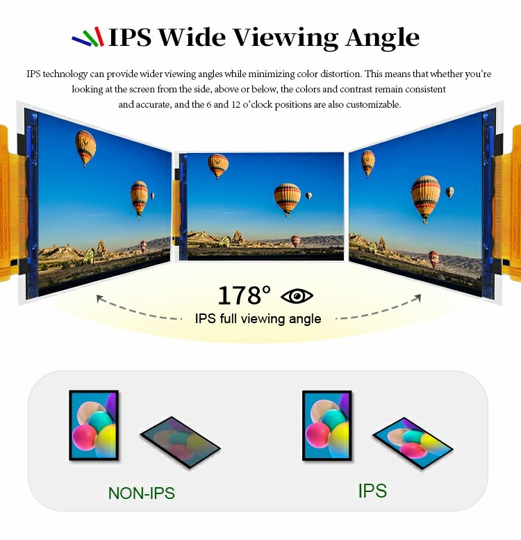 Polcd पूर्ण देखने का कोण 4 इंच 480*800 st7701s RGB इंटरफ़ेस IPS 3.97 इंच TFT LCD मॉड्यूल