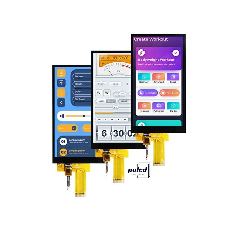 Polcd 5.5 इंच IPS TFT एलसीडी 720x1280 MIPI इंटरफ़ेस एलसीडी डिस्प्ले मॉड्यूल के साथ पूर्ण देखने का कोण