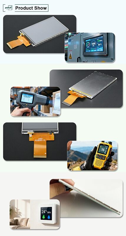 Polcd 3.95 इंच 320*480 एलसीडी डिस्प्ले आरजीबी इंटरफेस ILI9488 40पिन टीएफटी ट्रांसमिसिव एलसीडी मॉड्यूल