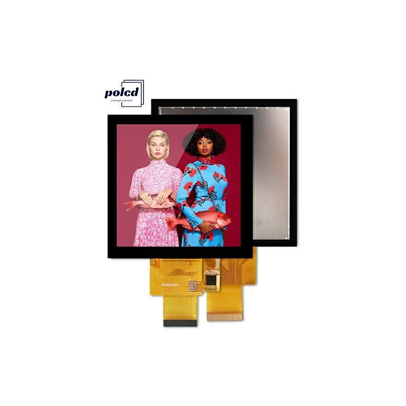 पॉलकैड 4 इंच एलसीडी पैनल 480*480 आईपीएस एलसीडी डिस्प्ले हाई ब्राइटनेस आरजीबी इंटरफेस टीएफटी एलसीडी मॉड्यूल