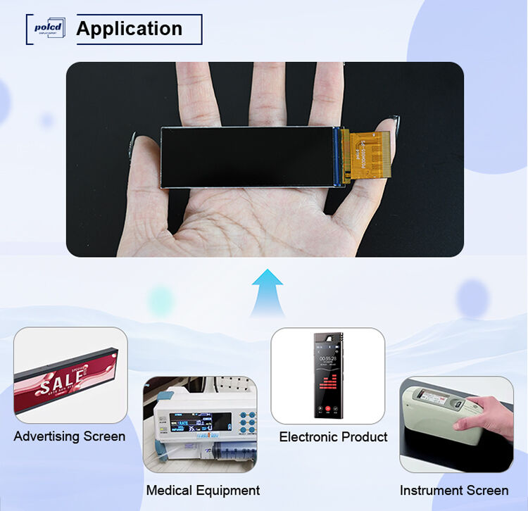 पॉलकैड 3 इंच 268x800 आईपीएस स्क्रीन 40पिन आरजीबी565 इंटरफ़ेस 700 नाइट एसटी7701एस 3