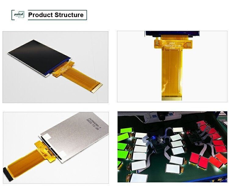 पॉलकैड 3.5 इंच 320*480 एलसीडी डिस्प्ले ILI9488 अंतर्निहित कैपेसिटिव टच पैनल उच्च चमक टीएफटी एलसीडी