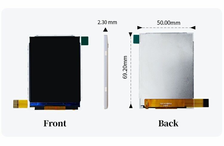 Polcd 2.8 इंच एलसीडी मॉड्यूल 240x320 ST7789V SPI इंटरफ़ेस 14 पिन 2.8 TFT डिस्प्ले एलसीडी स्क्रीन