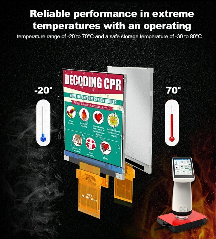 Polcd कस्टम 2.4 इंच 20 पिन TFT LCD 240x320 ट्रांसफ्लेक्टिव कलर स्क्रीन ST7789T3 LCD डिस्प्ले के साथ