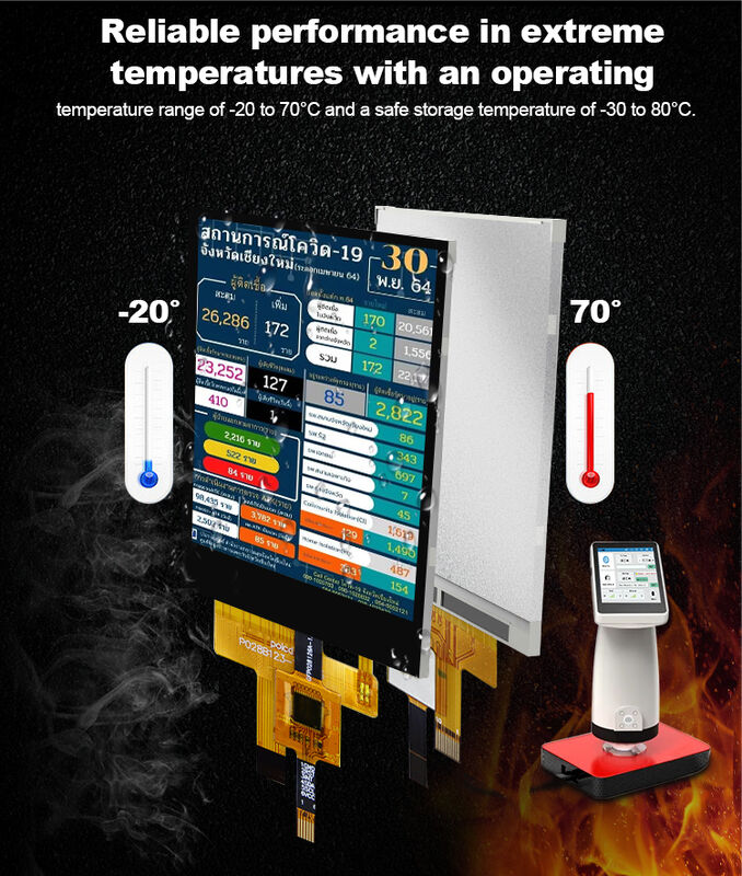 Polcd 2.8'' 15 पिन 240x320 IPS ऑल व्यू एंजेल TFT LCD टच स्क्रीन डिस्प्ले पैनल