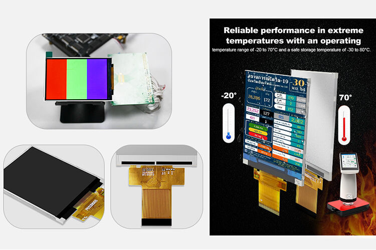 पॉलकैड 3.2 इंच 240x320 पिक्सेल आकार छोटा टीएफटी डिस्प्ले ILI9488 ड्राइवर आईसीडी