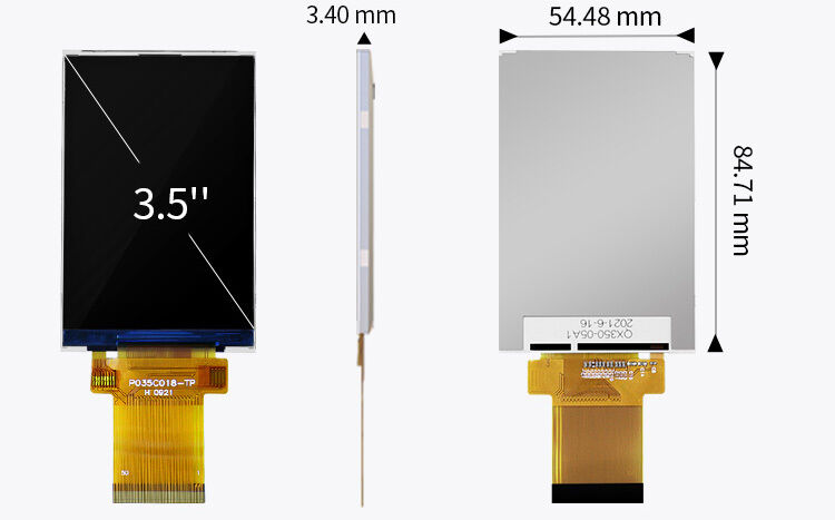 Polcd Mcu Rgb Spi इंटरफेस Tft Lcd टच स्क्रीन ILI9488 3.5 इंच Tft Lcd 320x480