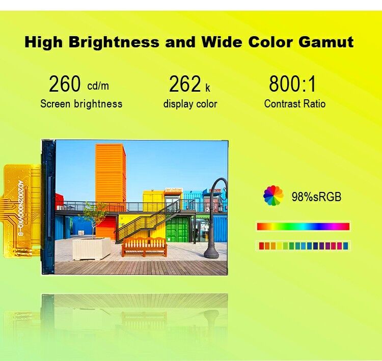 Polcd 2'' 2 इंच 240x320 रेज़ोल्यूशन ST7789V SPI इंटरफ़ेस IPS TFT LCD स्क्रीन Lcd डिस्प्ले मॉड्यूल