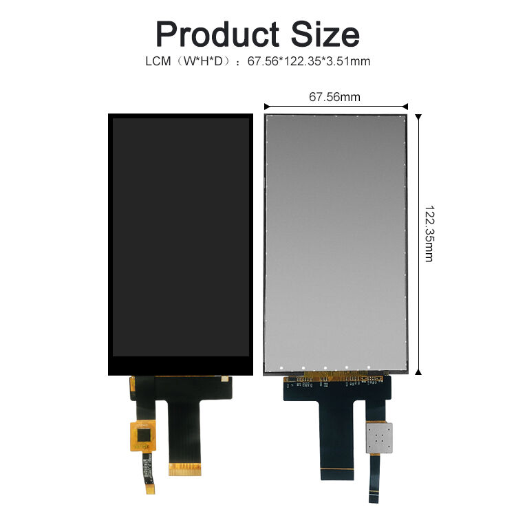 पोक्ल्ड 5 इंच एलसीएम स्क्रीन 720*1280 रिज़ॉल्यूशन कैपेसिटिव टच पैनल एमआईपीआई इंटरफ़ेस 30पिन टीएफटी एलसीडी डिस्प्ले