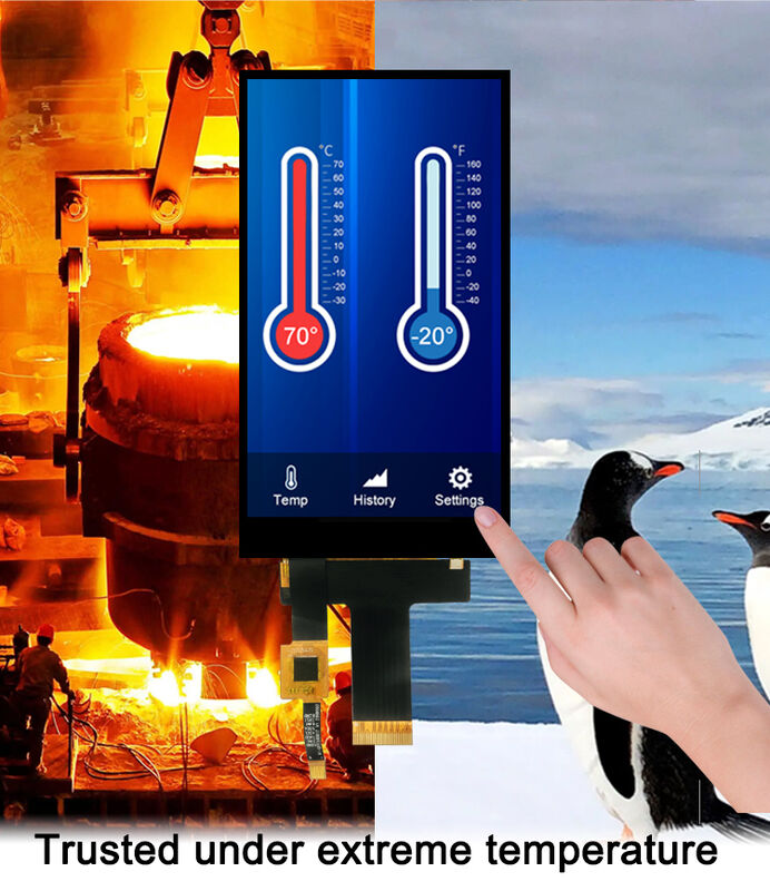 पोक्ल्ड 5 इंच एलसीएम स्क्रीन 720*1280 रिज़ॉल्यूशन कैपेसिटिव टच पैनल एमआईपीआई इंटरफ़ेस 30पिन टीएफटी एलसीडी डिस्प्ले