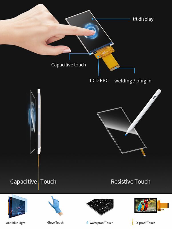 Polcd 3.5 इंच एलसीडी मॉड्यूल 320X480 पिक्सल IPS स्क्रीन ILI9488 SPI MCU इंटरफ़ेस TFT डिस्प्ले