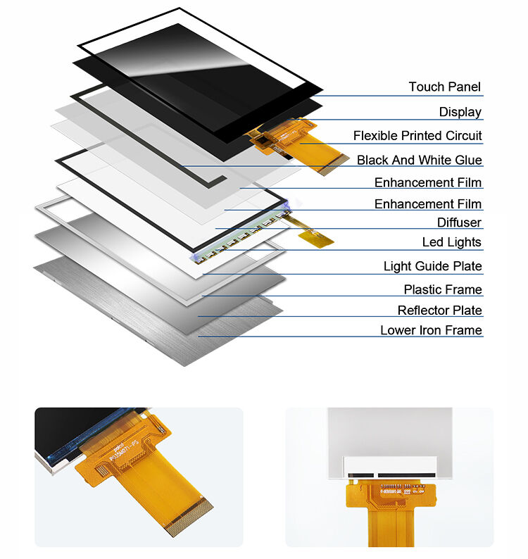 Polcd 3.5 इंच एलसीडी मॉड्यूल 320X480 पिक्सल IPS स्क्रीन ILI9488 SPI MCU इंटरफ़ेस TFT डिस्प्ले