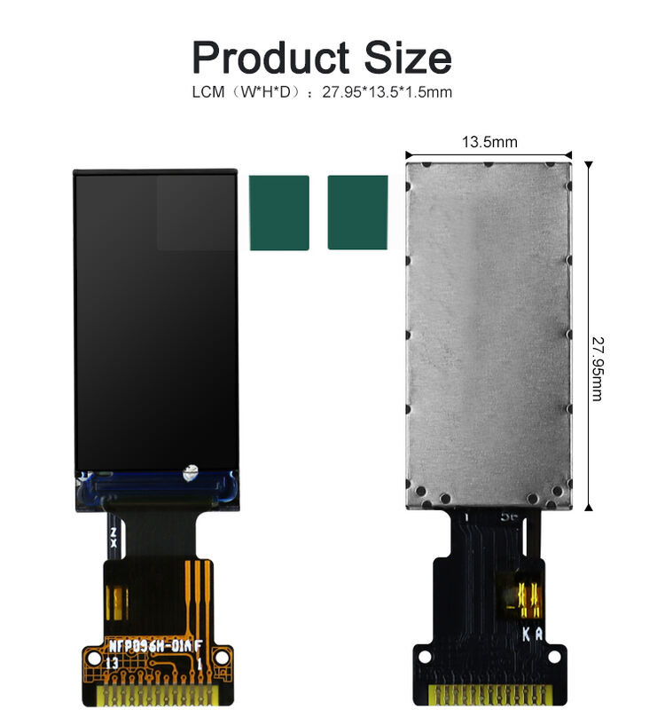 Polcd 0.96 इंच एलसीडी आपूर्तिकर्ता 80*160 एसपीआई इंटरफेस आईपीएस देखने के कोण के साथ कस्टम एफपीसी टीएफटी डिस्प्ले मॉड्यूल