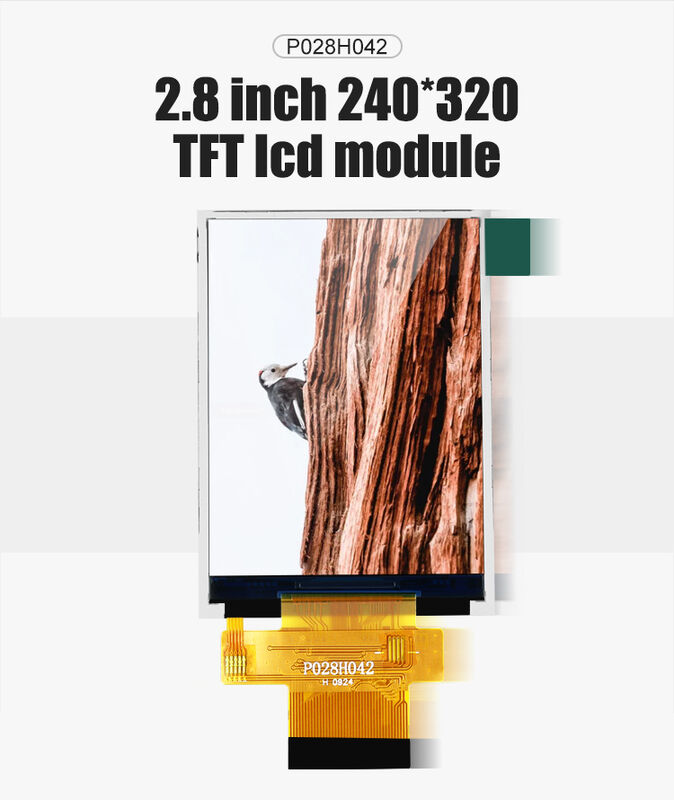 Polcd 2.8 इंच एलसीडी स्क्रीन पैनल 240*320 MCU SPI इंटरफ़ेस ILI9341V TFT एलसीडी मॉड्यूल डिस्प्ले
