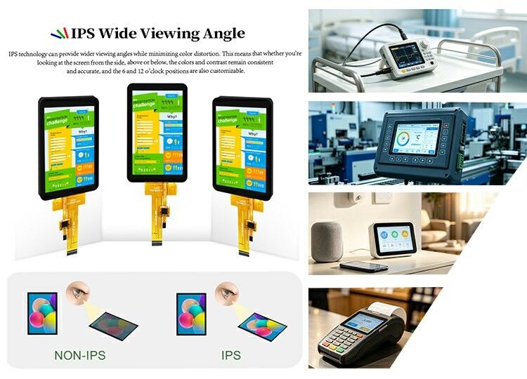 Polcd 4 Inch 480*800 Mipi Interface IPS TFT LCD Display with GT911 Capacitive Touch Panel Module