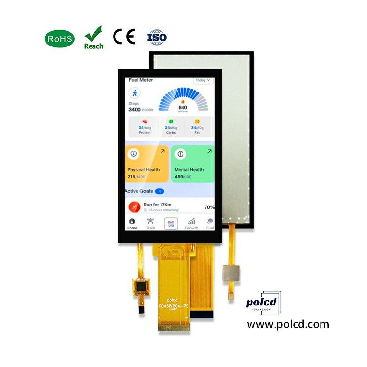 4.5 इंच IPS एलसीडी 480x854 आरजीबी इंटरफेस ST7701S TFT एलसीडी डिस्प्ले कैपेसिटिव टच पैनल के साथ