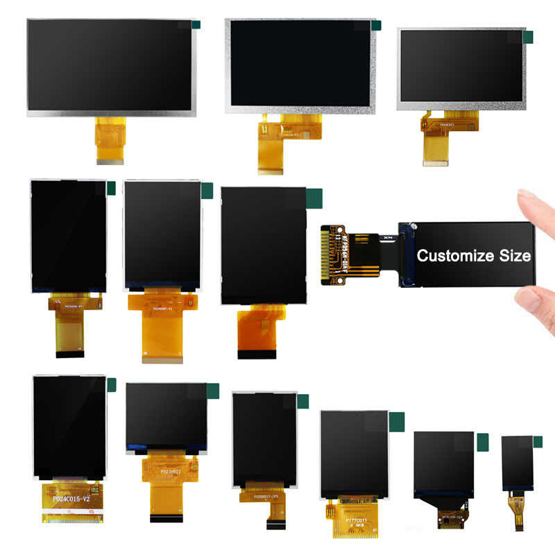 Polcd 80x160 पिक्सेल 0.96 Tft डिस्प्ले 1.5mm TFT LCD मॉड्यूल 400 Nit