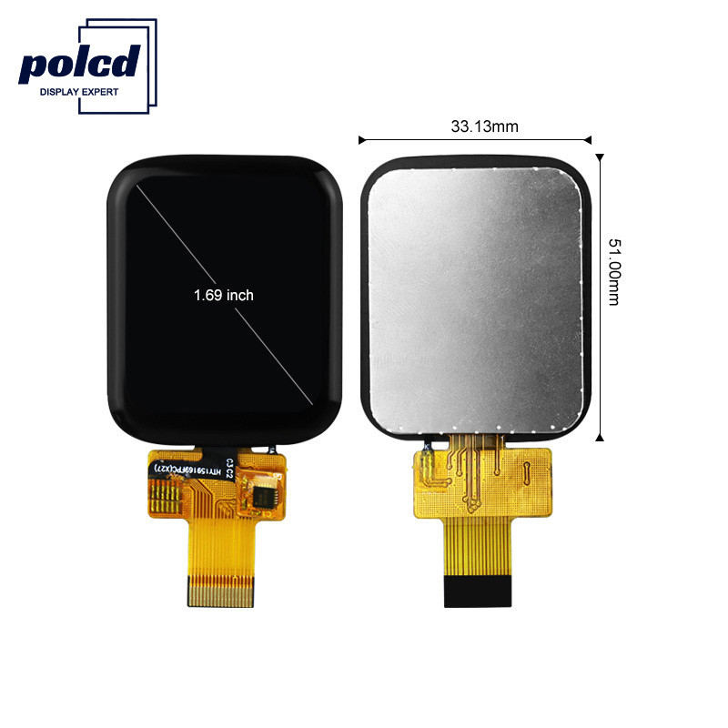Polcd 1.69 इंच टच स्क्रीन एलसीडी डिस्प्ले 240x280 एसपीआई इंटरफ़ेस छोटा टीएफटी मॉड्यूल