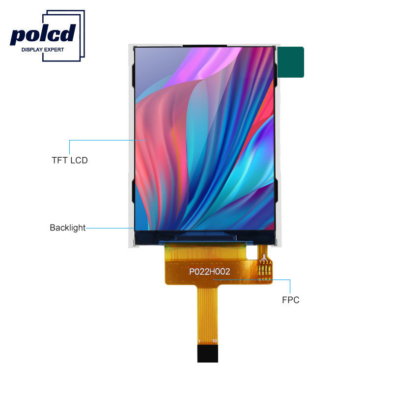 Polcd 240X320 2.2 इंच एलसीडी डिस्प्ले ST7789V छोटा Tft मॉनिटर 300 ब्राइटनेस