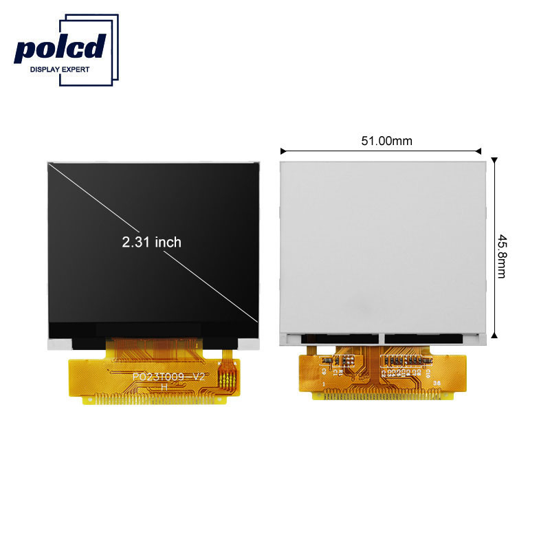 पोलसीडी ILI9342C 2.31 इंच एलसीडी 8080 एमसीयू 16 बिट 320x240 एलसीडी डिस्प्ले 300 निट