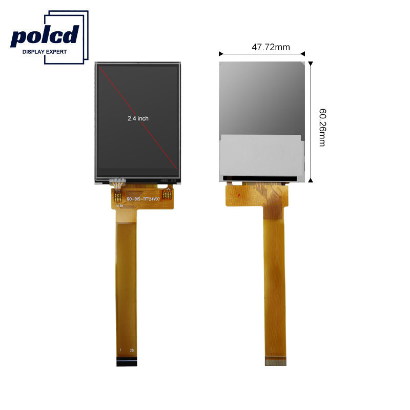 Polcd 8080 MCU TFT LCD डिस्प्ले ST7789V 2.4 Tft LCD शील्ड रास्पबेरी पाई
