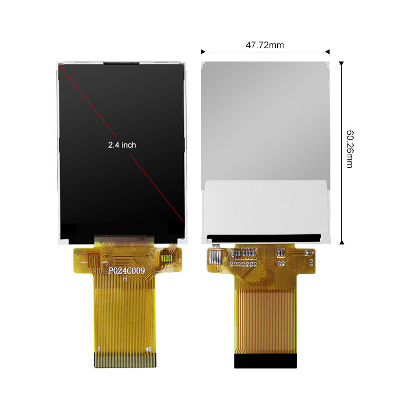 Polcd 350 Nit 16 बिट Tft LCD डिस्प्ले ILI9341V 2.4 इंच टच स्क्रीन