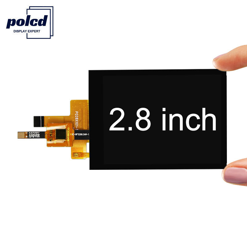 Polcd 300 Nit TFT कैपेसिटिव टच स्क्रीन RoHS 2.8 इंच Tft टच शील्ड