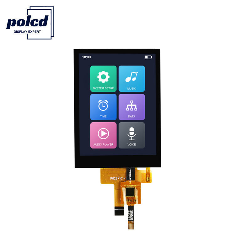 Polcd 4 वायर SPI ST7789V 2.8 इंच IPS स्क्रीन RoHS TFT टच स्क्रीन होम के लिए