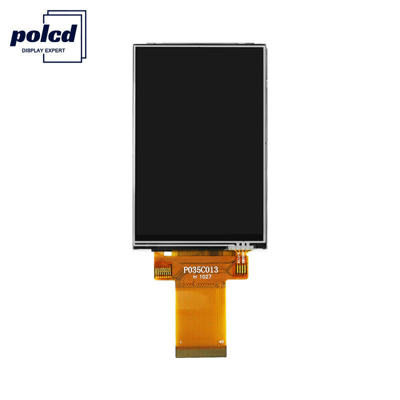 Polcd 8080 MCU 320X480 LCD 3.5 इंच 450 Nit TFT टच स्क्रीन 12 0'क्लॉक