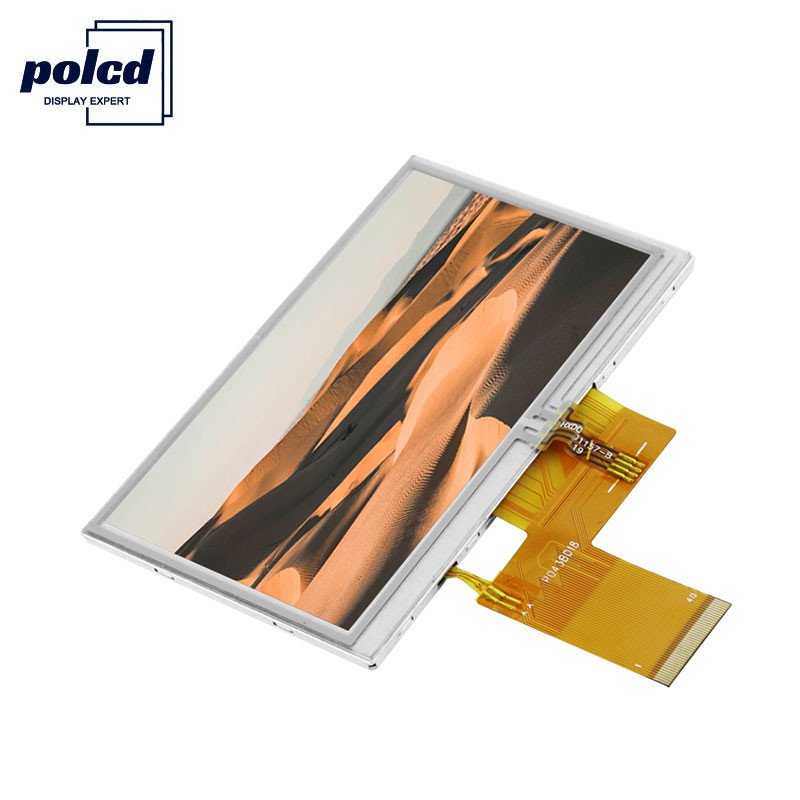 Polcd 800X480 LCD Tft 4.3 इंच 280 Q38 Nit Raspberry Pi टच स्क्रीन