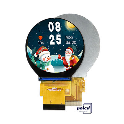 पॉलकैड 2.1 इंच 480x480 छोटा गोल वृत्त स्क्रीन पैनल एसपीआई आरजीबी इंटरफ़ेस परिपत्र टीएफटी एलसीडी डिस्प्ले