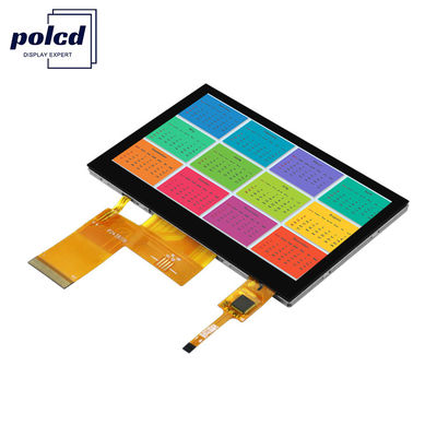Polcd RGB 24 बिट डिस्प्ले 4.3 इंच ST7262E43 800x480 TFT टच स्क्रीन