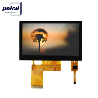 Polcd ST7262E43 4.3 इंच Tft एलसीडी डिस्प्ले 280 Nit LCD टच पैनल 800X480