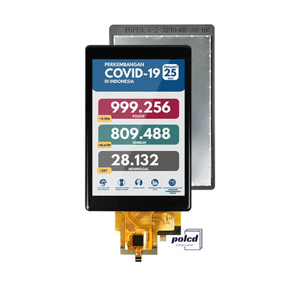 Polcd कस्टम 3.5 इंच 320x480 कैपेसिटिव टच पैनल 500nit ST7796U IPS Tft एलसीडी डिस्प्ले मॉड्यूल