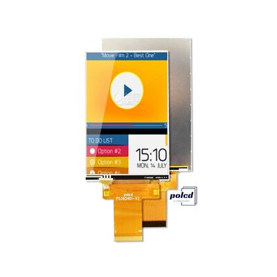 Polcd कस्टम 3.95 इंच 320x480 Ips Tft एलसीडी आरजीबी इंटरफ़ेस टच के साथ तरल क्रिस्टल डिस्प्ले मॉड्यूल